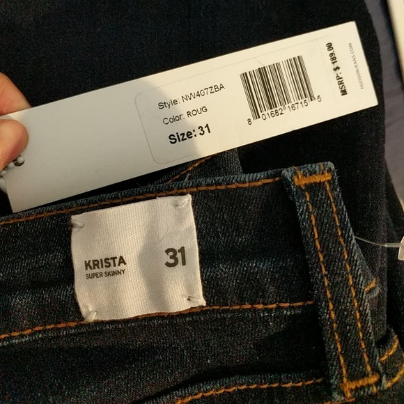 Hudson Krista Super Skinny Jeans Rogue - Picture 3 of 4